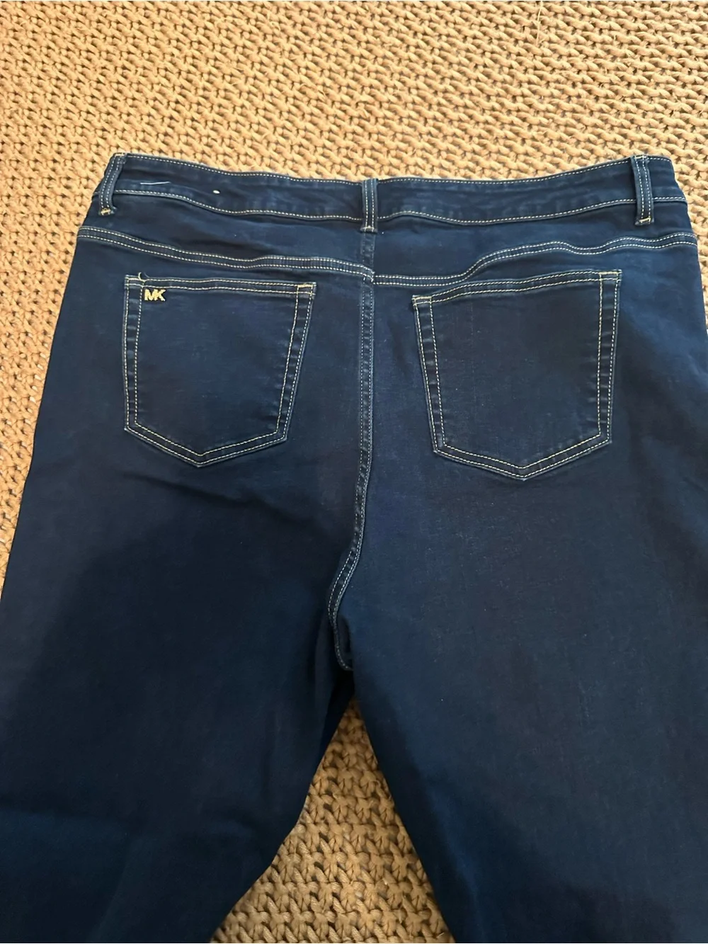 Michael Kors Plus Size 17 Dark Wash Stretch Straight Leg Jeans NWOT